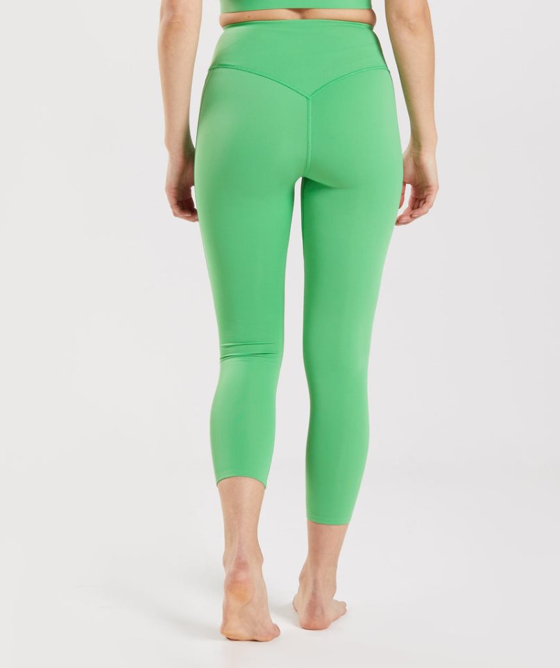 Women's Gymshark Studio 7/8 Leggings Green | NZ 1UILRD